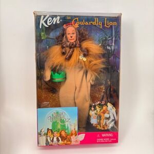 Wizard of Oz Ken as Cowardly Lion Doll NIB Mattel 1998 Barbie Movie Collectible